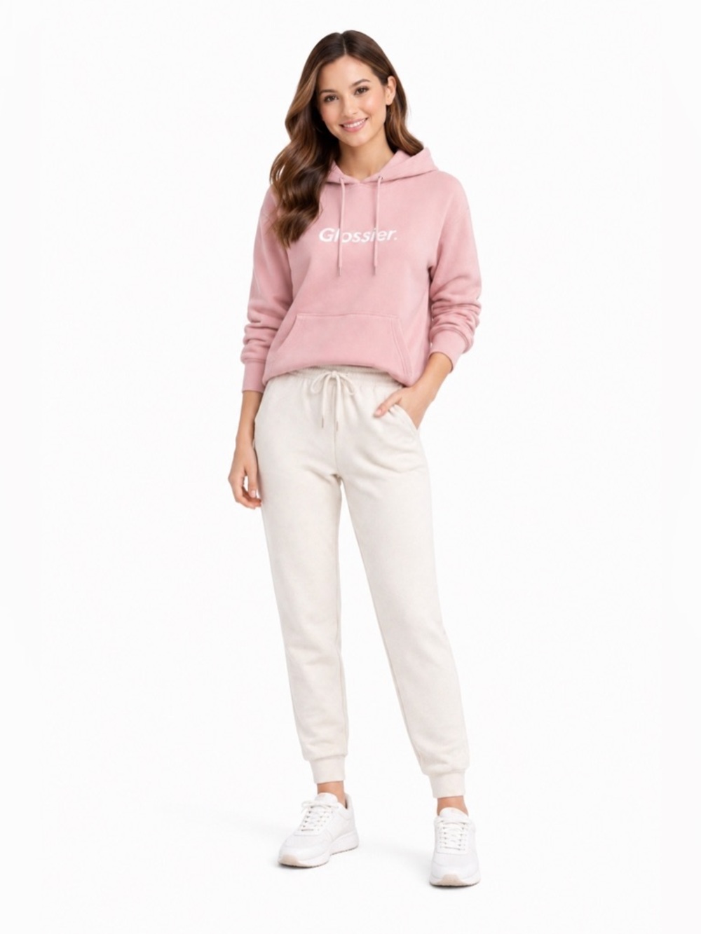 Glossier Soft Pink Hoodie